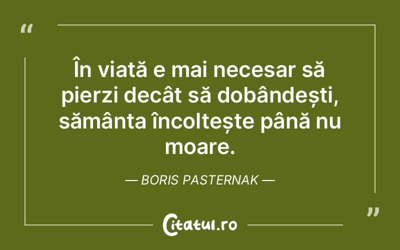 Citat Boris Pasternak - citate viata