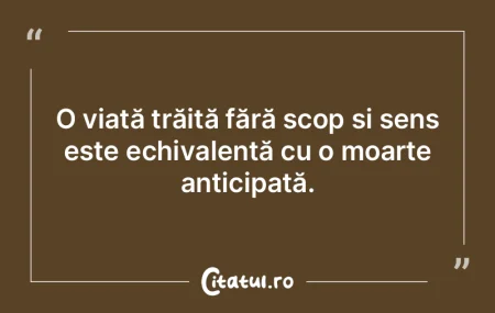 Fiecare om are datoria de a se descoperi...