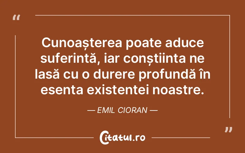 Citat Emil Cioran - citate viata