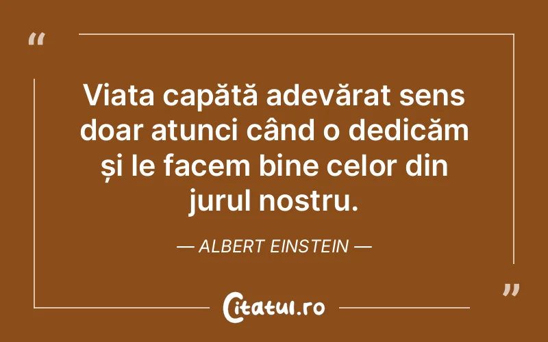 Citat Albert Einstein - citate viata