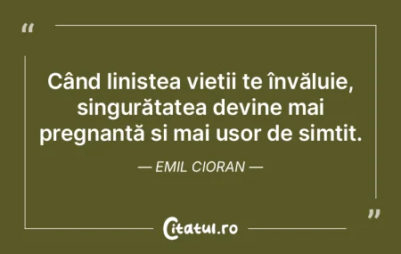 Existăm pe căi separate, iar destinul ...