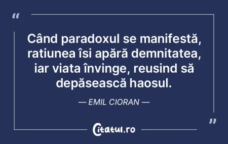 Cum aș putea accepta că nu sunt destin...