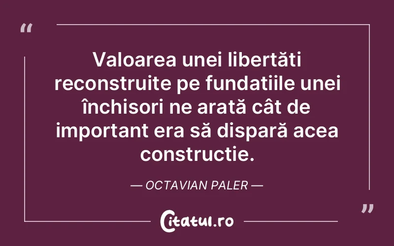 Citat Octavian Paler - citate viata