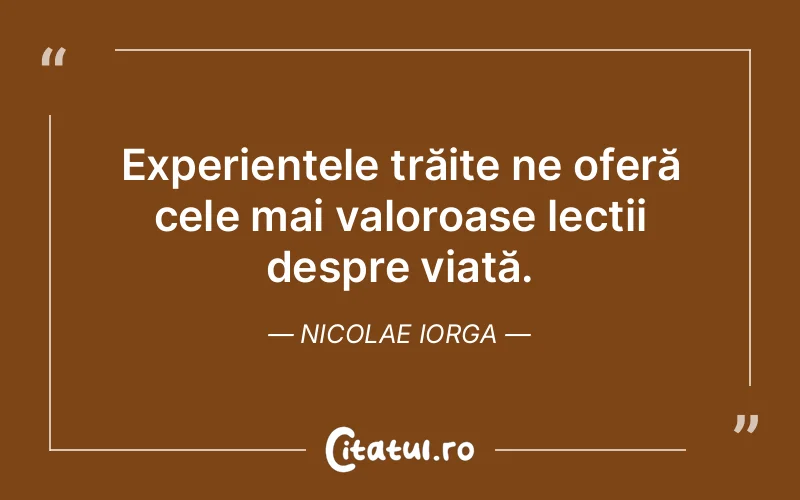 Citat Nicolae Iorga - citate viata
