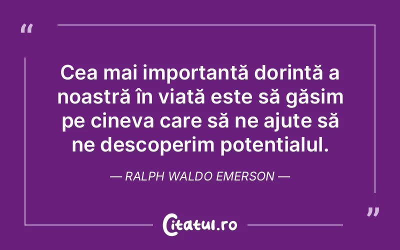 Citat Ralph Waldo Emerson - citate viata