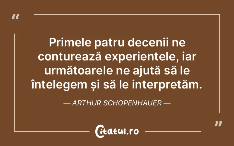 Citat Arthur Schopenhauer - citate viata