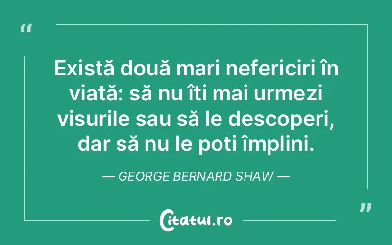 Citat George Bernard Shaw - citate viata