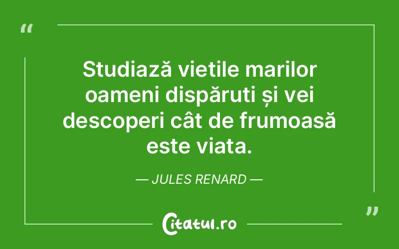Citat Jules Renard - citate viata