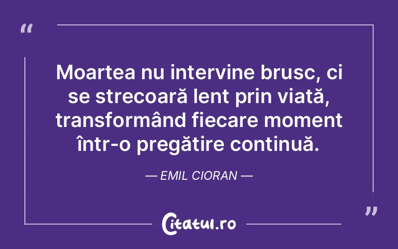 Citat Emil Cioran - citate viata