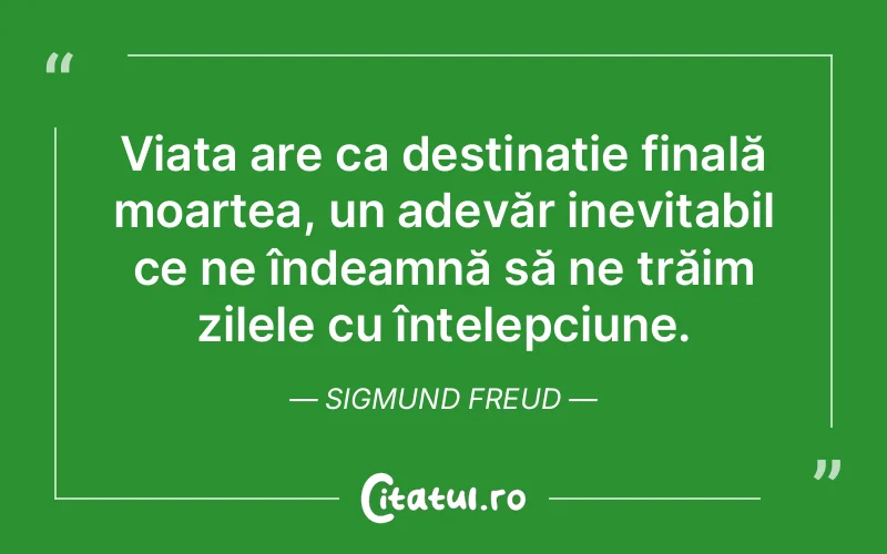Citat Sigmund Freud - citate viata