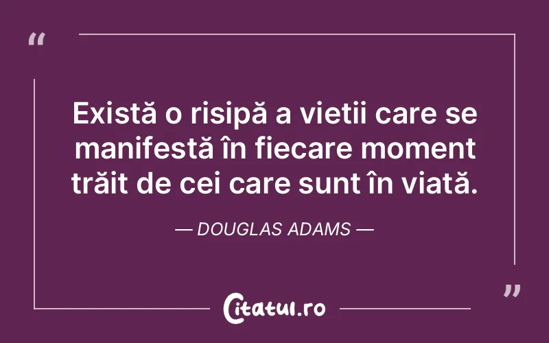 Citat Douglas Adams - citate viata