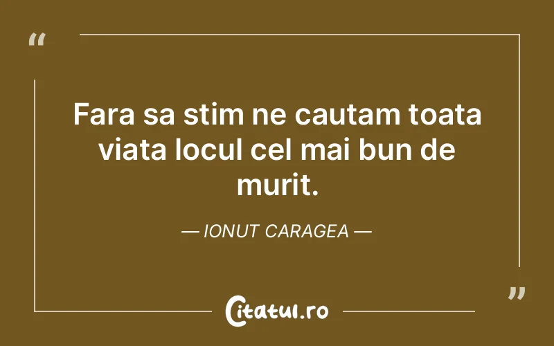 Citat Ionut Caragea - citate viata