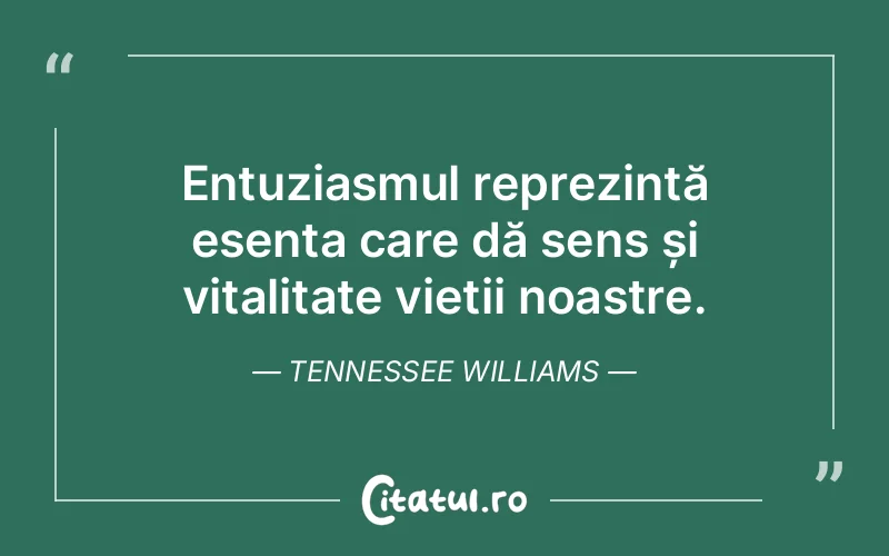 Citat Tennessee Williams - citate viata