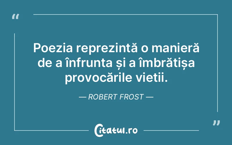 Citat Robert Frost - citate viata