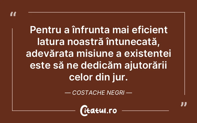 Citat Costache Negri - citate viata