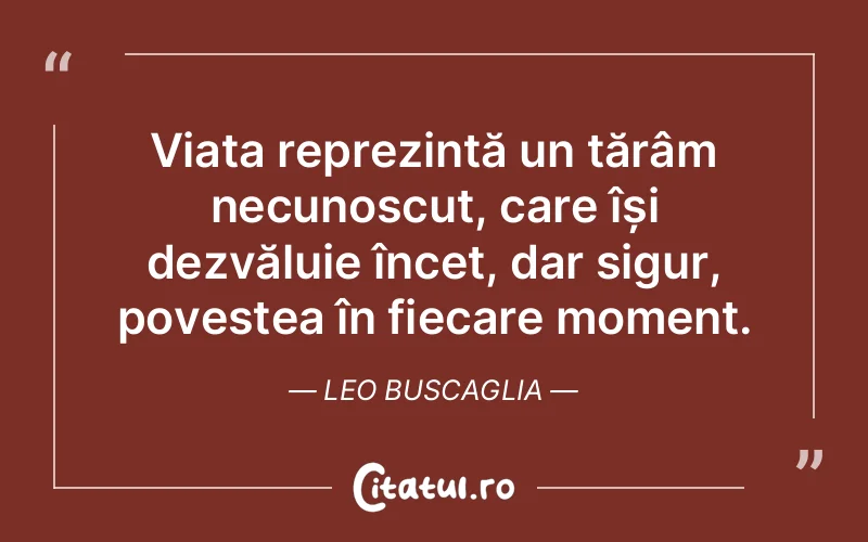 Citat Leo Buscaglia - citate viata