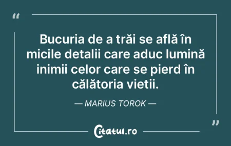 Trăiește conform convingerilor tale, a...