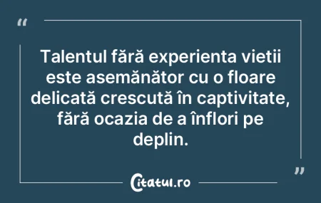 Regretul cel mai mare nu este ca nu voi ... Regretul cel mai mare nu este ca nu voi ...