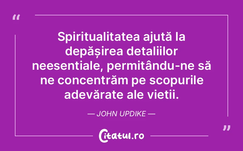 Citat John Updike - citate viata