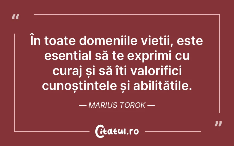 Citat Marius Torok - citate viata