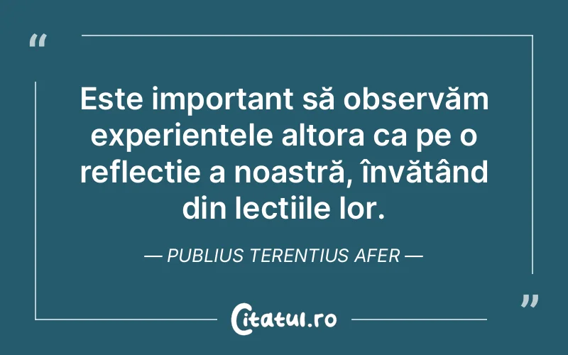 Citat Publius Terentius Afer - citate viata