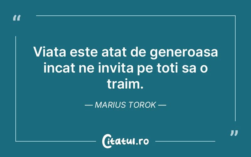 Citat Marius Torok - citate viata