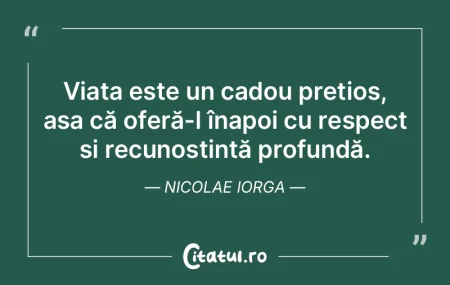 Scopul meu în viață nu este doar să ...