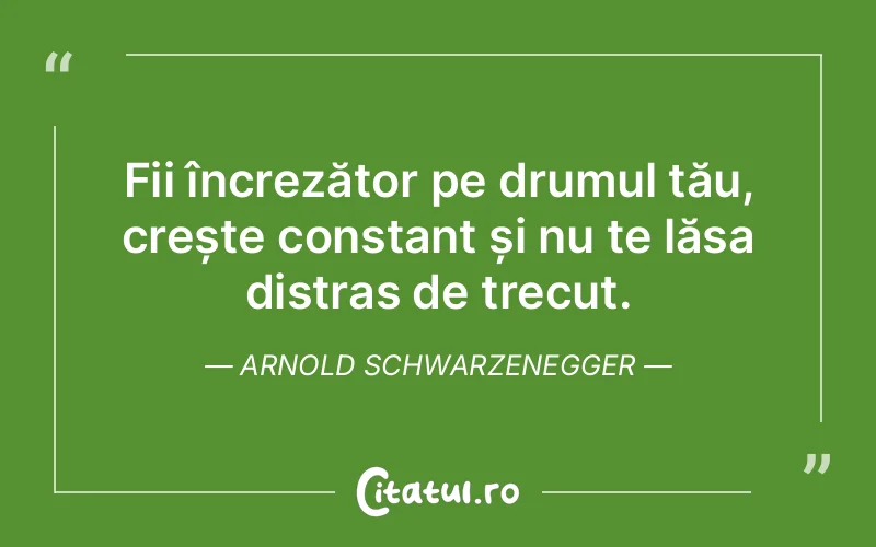 Citat Arnold Schwarzenegger - citate viata