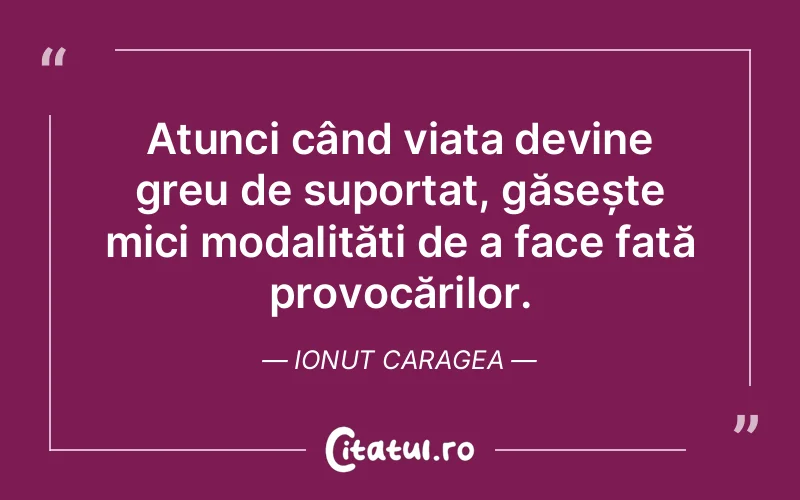 Citat Ionut Caragea - citate viata