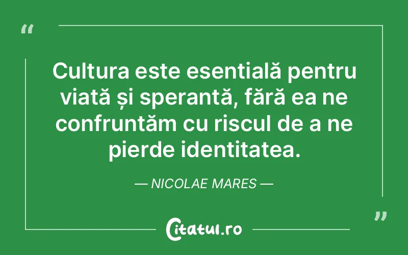 Citat Nicolae Mares - citate viata