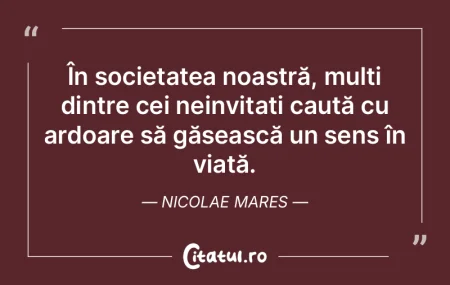 În viață, dorința unora de-a vizita ...