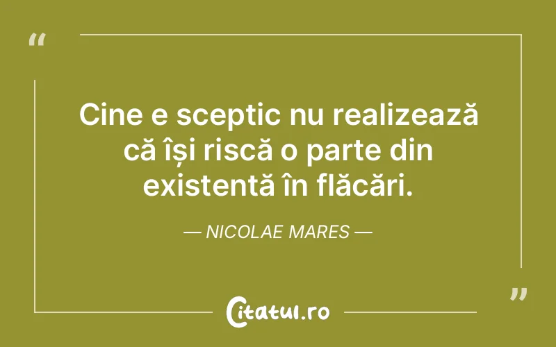 Citat Nicolae Mares - citate viata