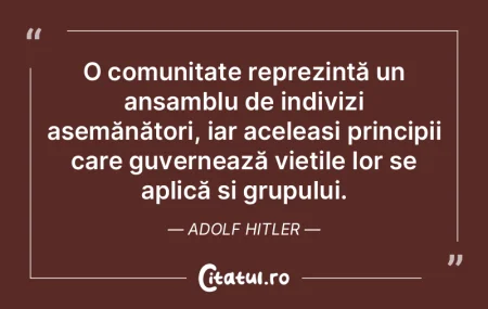 Viața este definită de națiune, iar i...