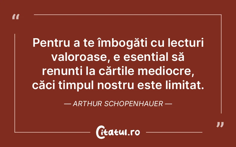 Citat Arthur Schopenhauer - citate viata
