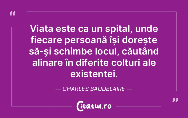 Citat Charles Baudelaire - citate viata
