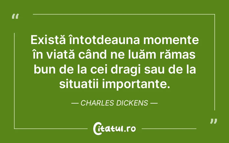 Citat Charles Dickens - citate viata
