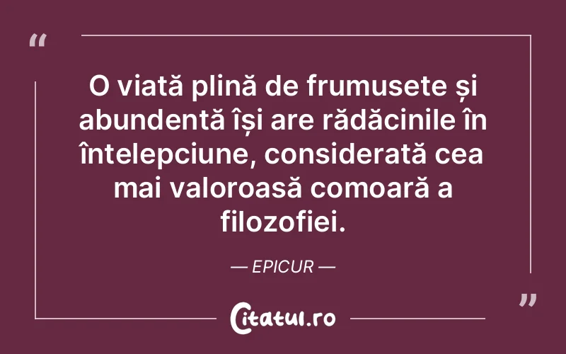 Citat Epicur - citate viata