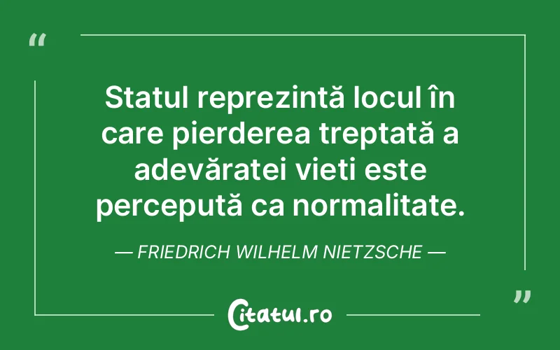 Citat Friedrich Wilhelm Nietzsche - citate viata
