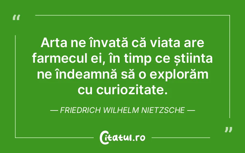 Citat Friedrich Wilhelm Nietzsche - citate viata