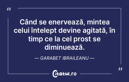 Este o dovadă de necugetare să afirmi ...