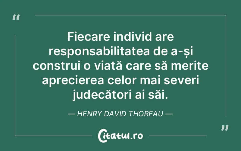 Citat Henry David Thoreau - citate viata
