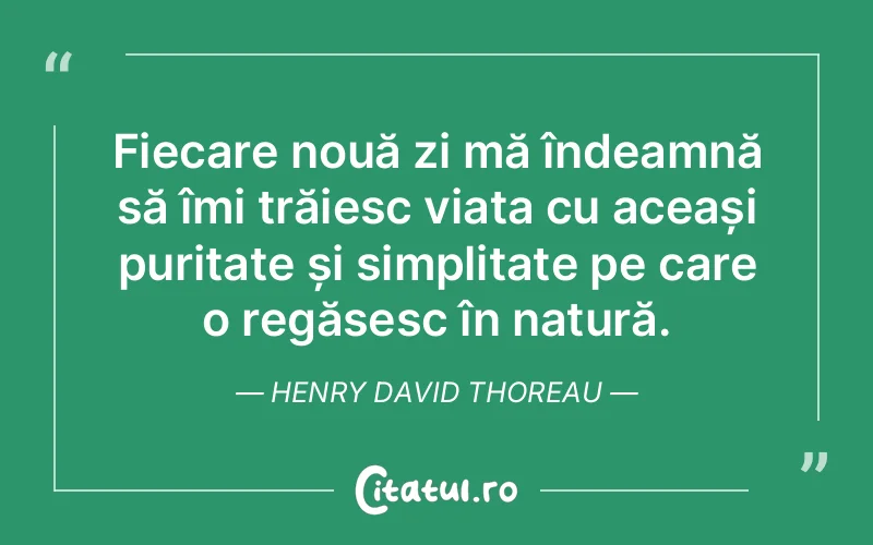 Citat Henry David Thoreau - citate viata