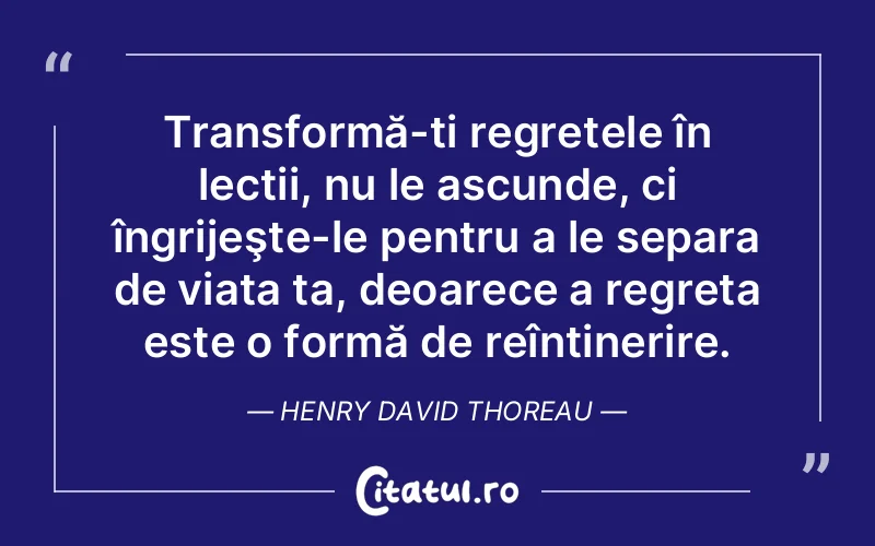 Citat Henry David Thoreau - citate viata