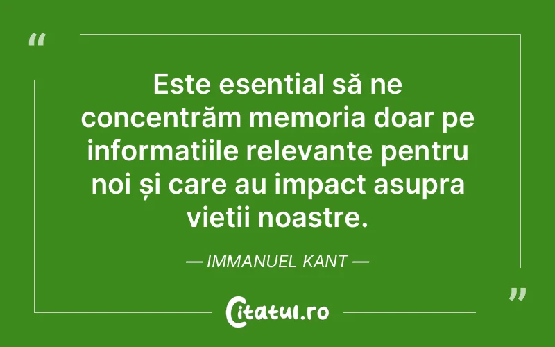 Citat Immanuel Kant - citate viata