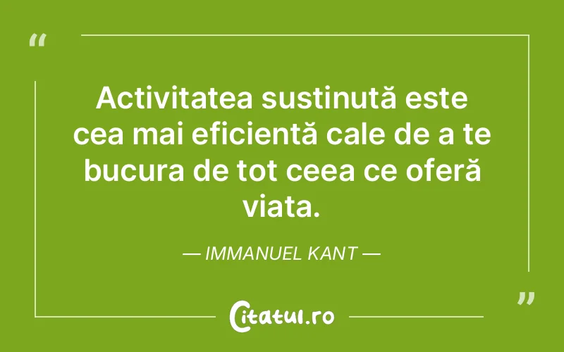 Citat Immanuel Kant - citate viata