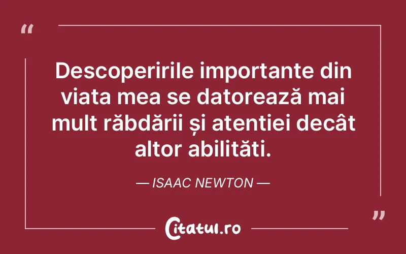 Citat Isaac Newton - citate viata