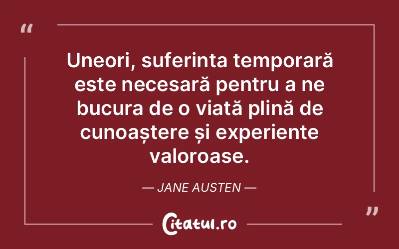 Citat Jane Austen - citate viata