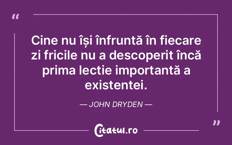 Citat John Dryden - citate viata