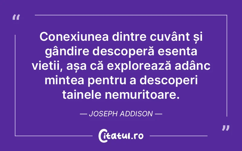 Citat Joseph Addison - citate viata
