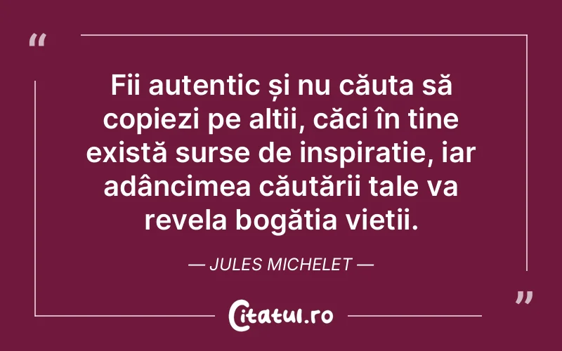 Citat Jules Michelet - citate viata